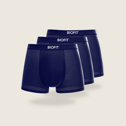 BIOFIT® Bamboo Boxers 3-Pack Blue