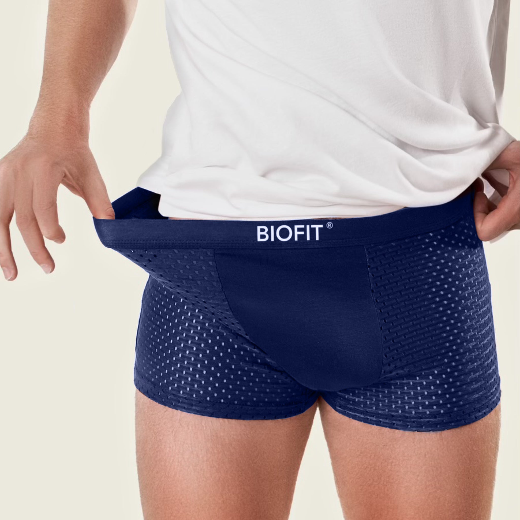 BIOFIT® Boxers en Bambou - Lot de 5 Bleu | + 5 GRATUITS