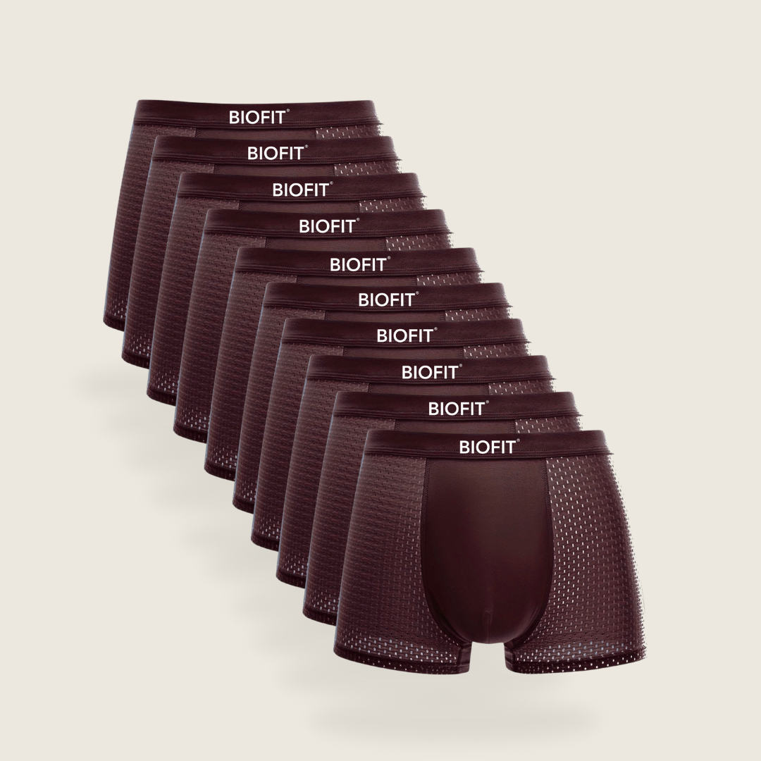 BIOFIT® Bamboo Boxers 5-Pak Rød  | + 5 GRATIS