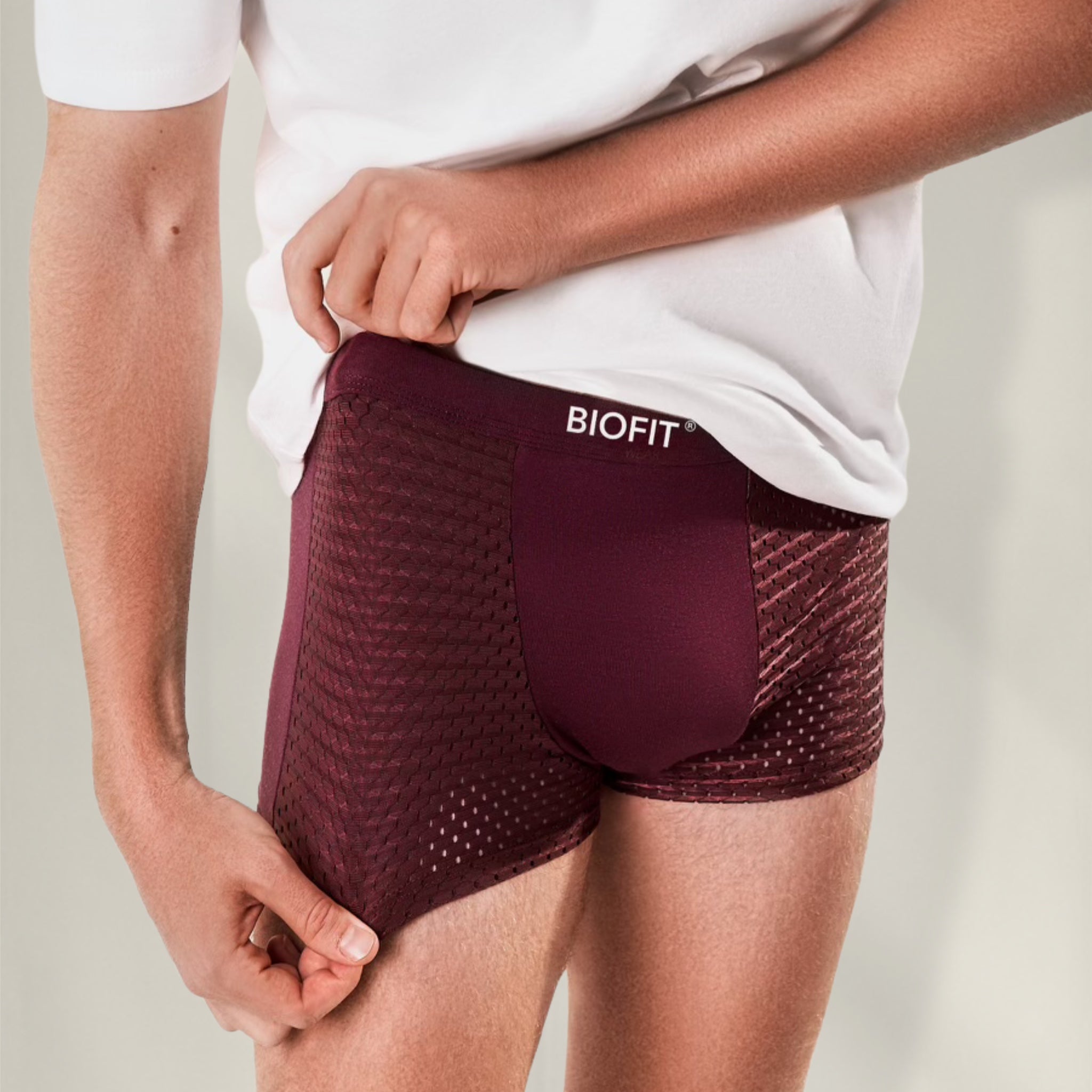 Boxer en bambou BIOFIT® Rouge