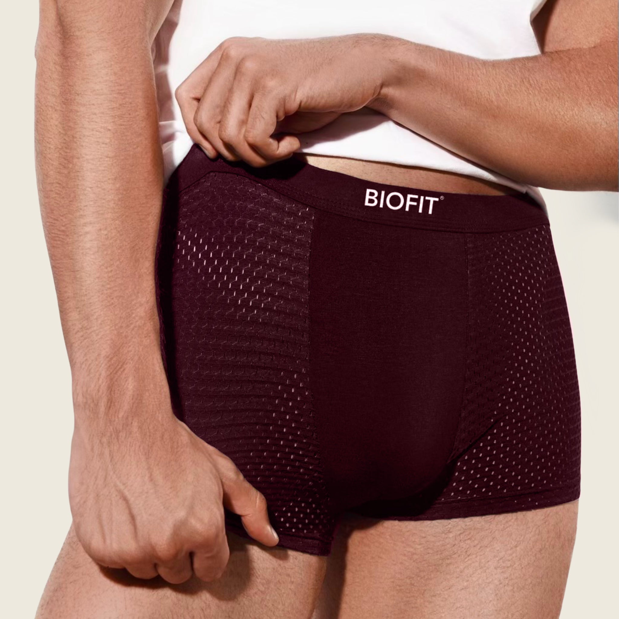 BIOFIT® Bamboo Boxers 5-Pak Rød  | + 5 GRATIS