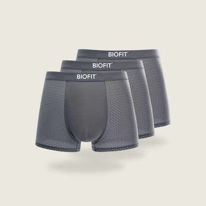 BIOFIT® Bamboo Boxers 3-Pack Grey