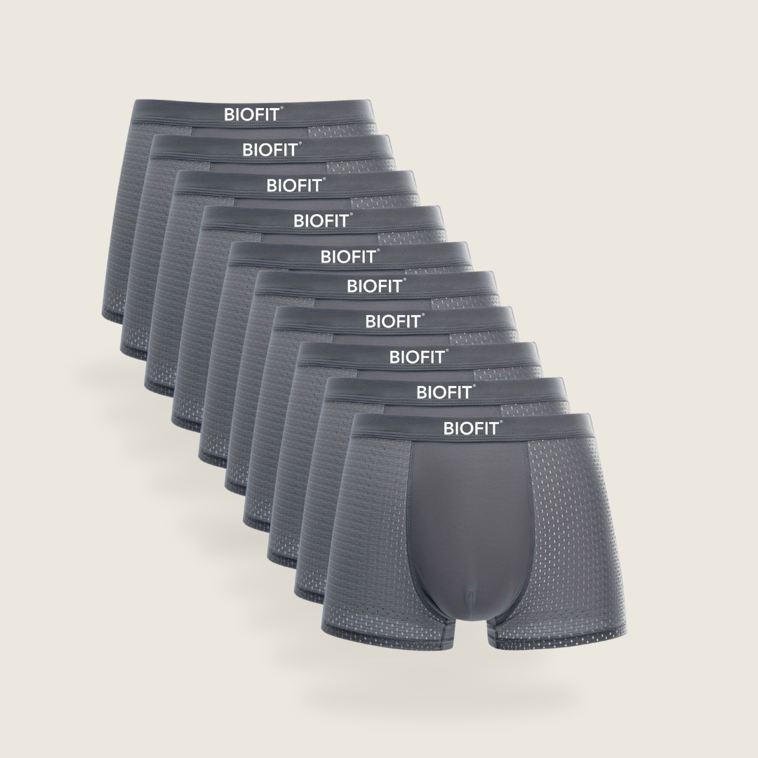 BIOFIT® Bamboo Boxers 5-Pak Grå  | + 5 GRATIS