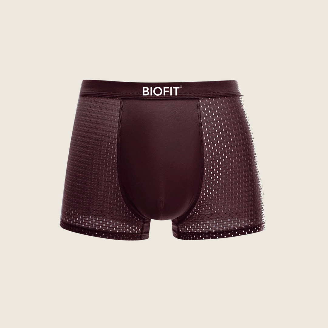 Lot de 10 boxers en bambou BIOFIT® Rouge