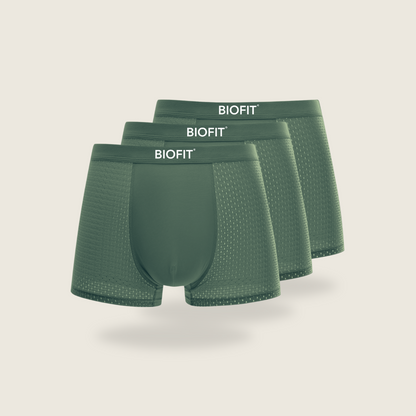 BIOFIT® Bamboo Boxers 3-Pack Green