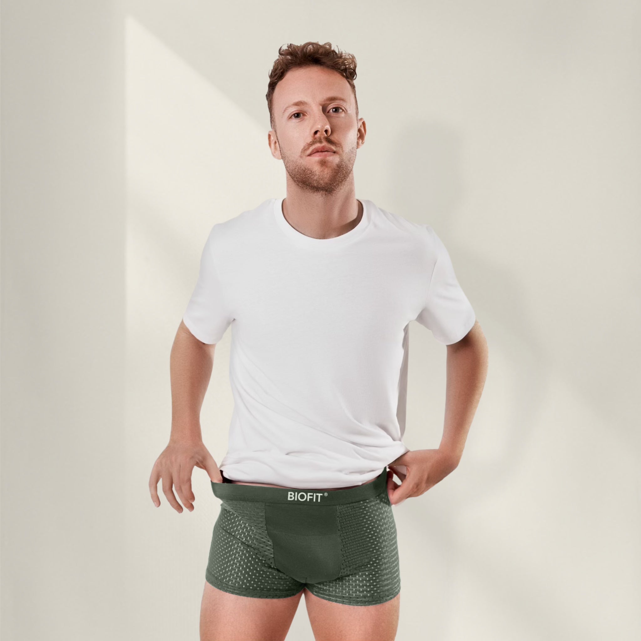 BIOFIT® Bambus-Boxershorts 5-Pack Grün | + 5 GRATIS